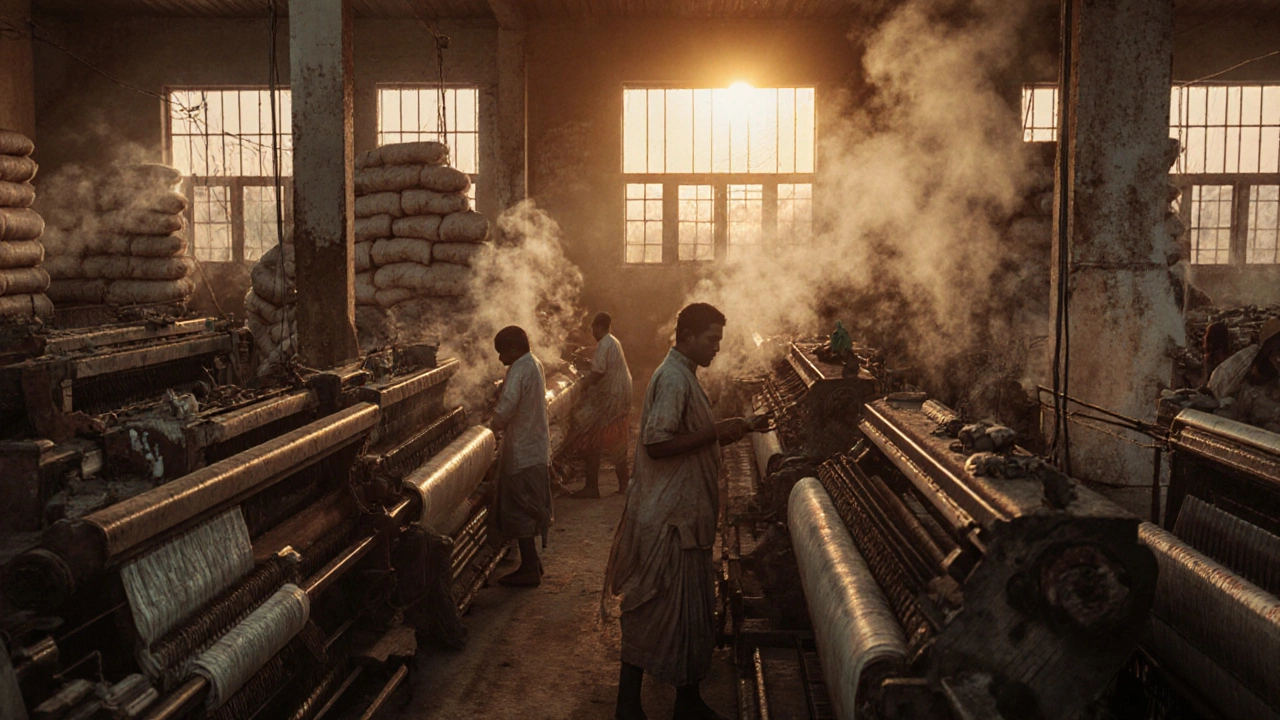 What is the current situation of the textile industry in India?