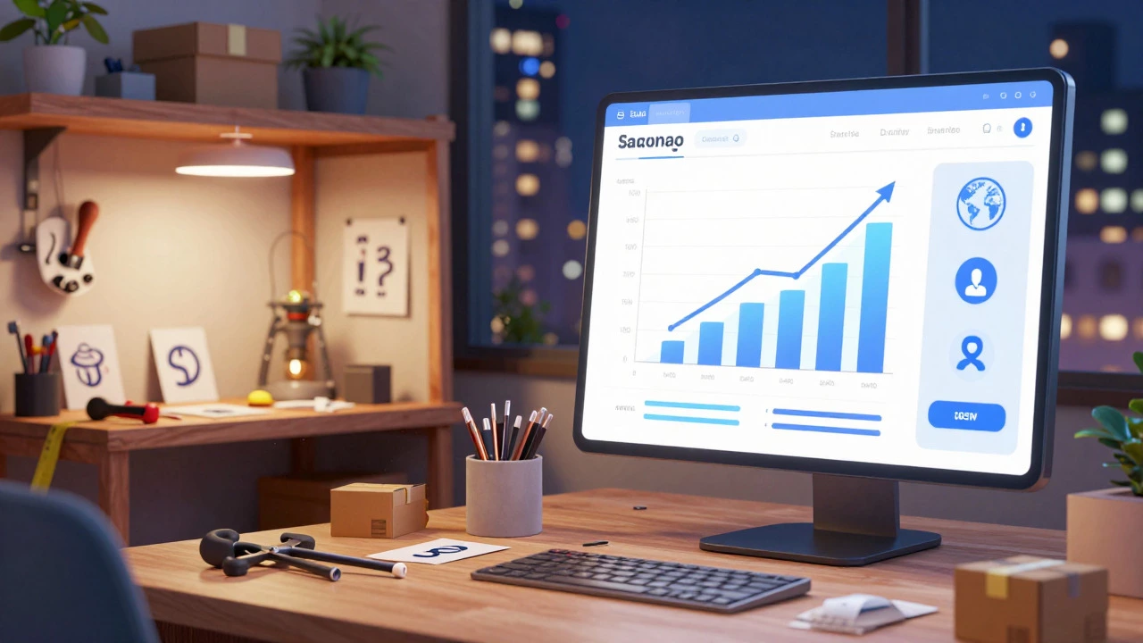 Home workshop transitioning to online sales dashboard